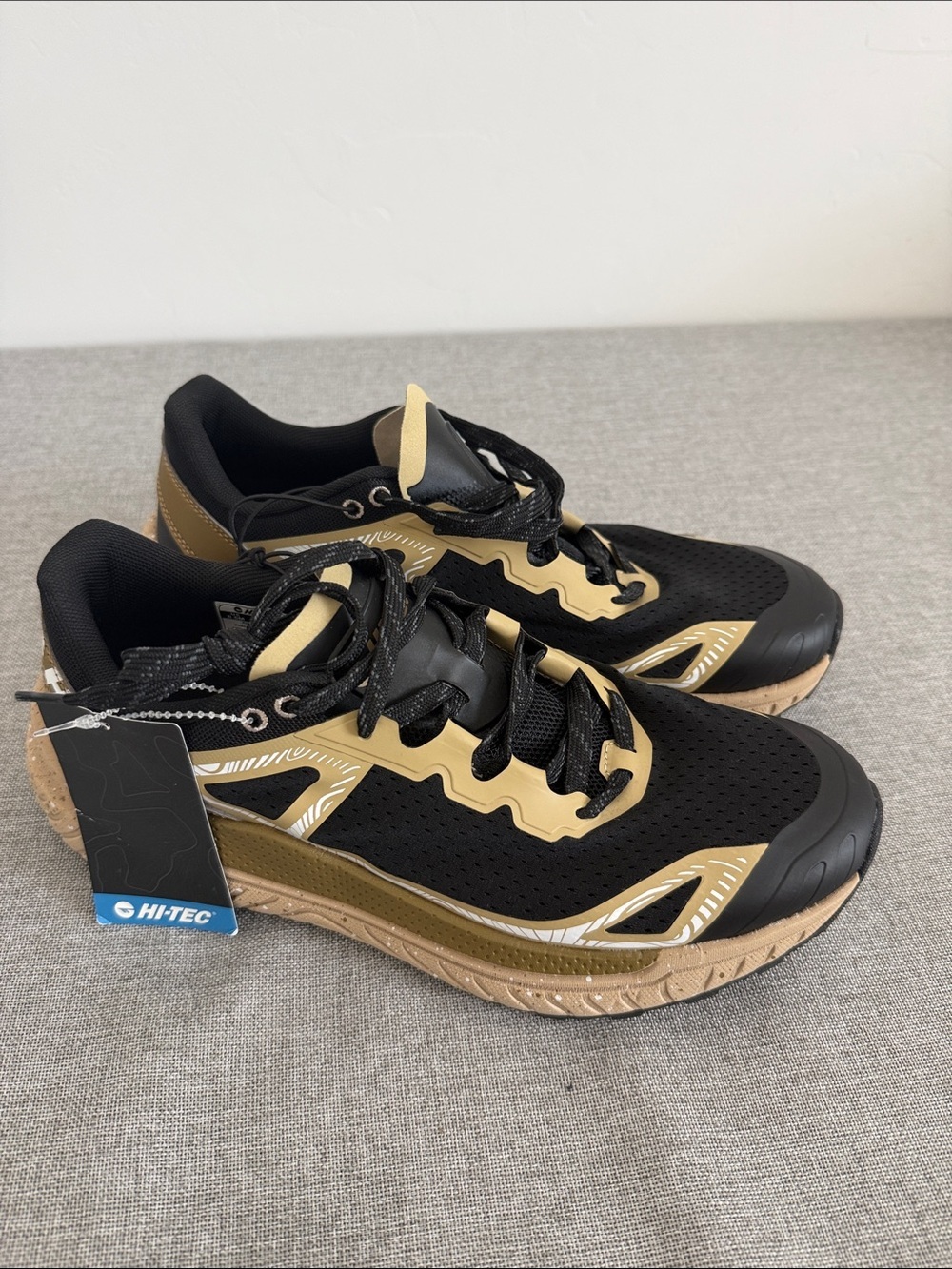 Hi-Tec Men’s Black & Tan Athletic Trail Runners